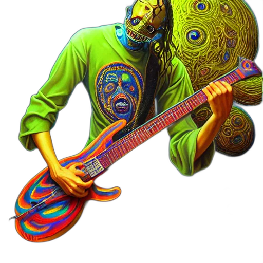 mask, staff, jacket, creature transparent PNG cut-out