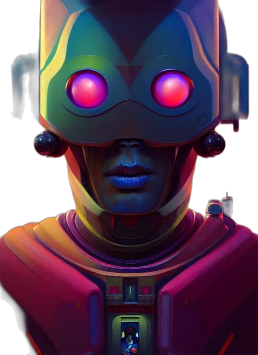 robot, mask, face, staff transparent PNG cut-out