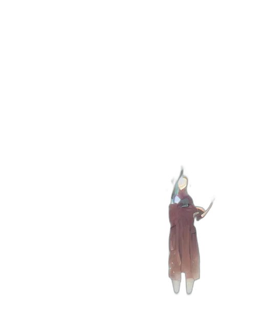 dress, staff, sword, creature transparent PNG cut-out