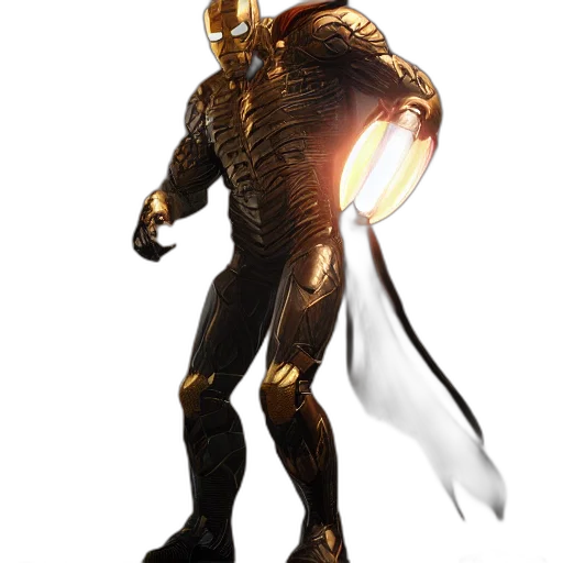 robot, sword, weapon, staff transparent PNG cut-out