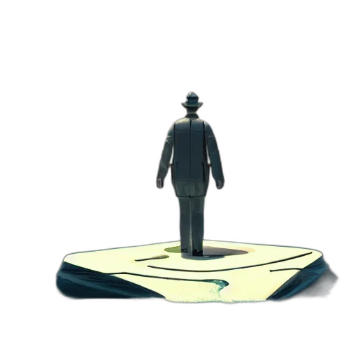 staff, robot, hat, jacket transparent PNG cut-out