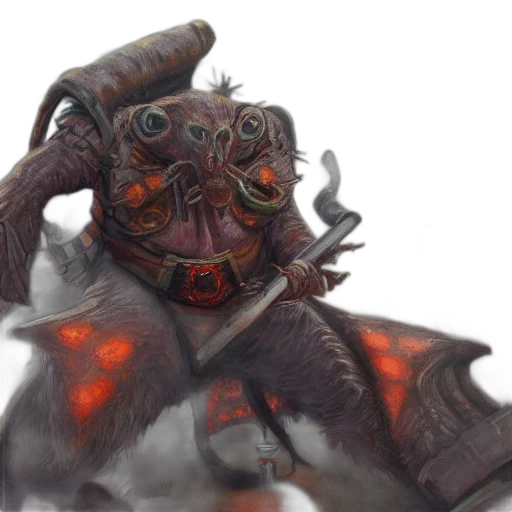 mask, creature, staff, face transparent PNG cut-out