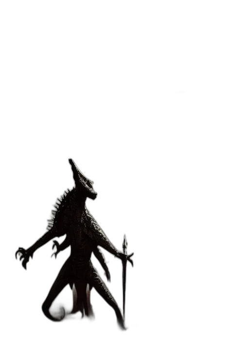 creature, staff, dragon, animal transparent PNG cut-out