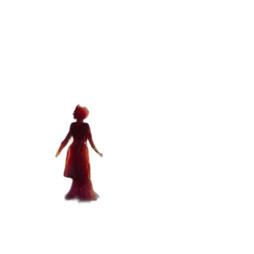 dress, staff, robot, creature transparent PNG cut-out