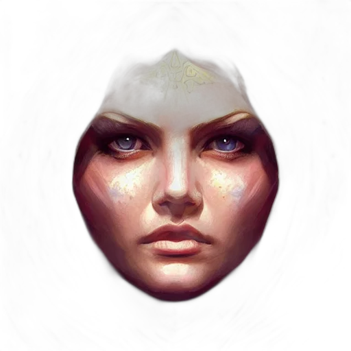 face, mask, crown, creature transparent PNG cut-out