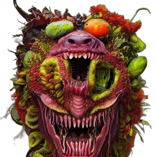 food, creature, face, mask transparent PNG cut-out
