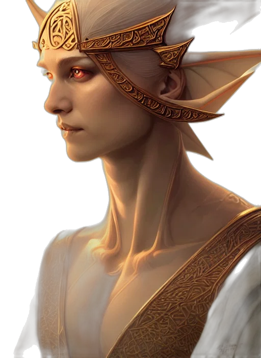 face, crown, staff, dragon transparent PNG cut-out