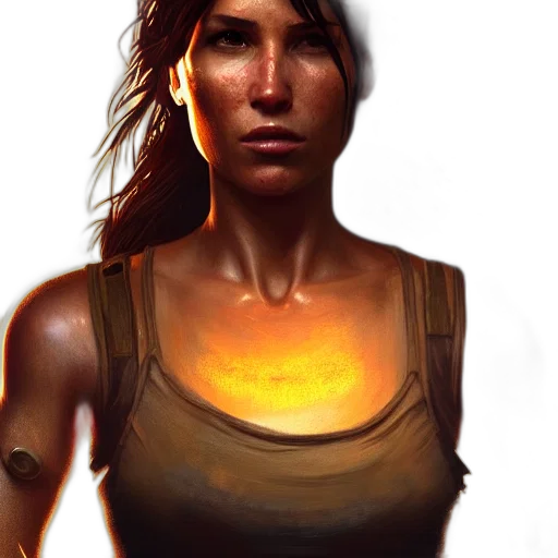 face, concept art, comic book art, fantasy art transparent PNG cut-out