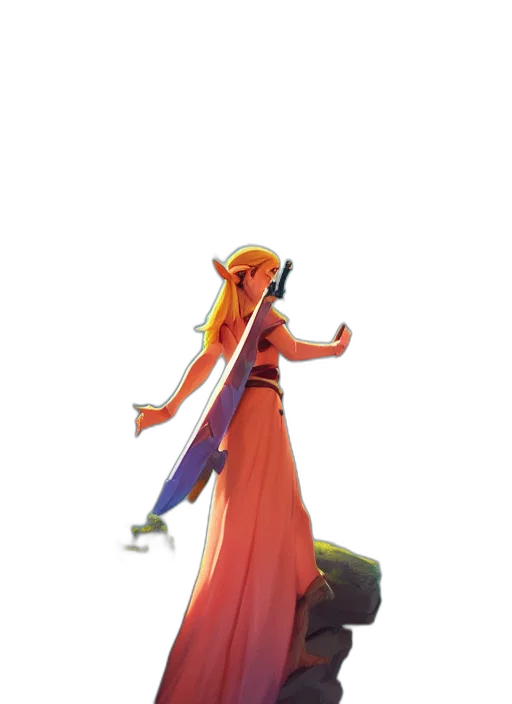 staff, dress, sword, weapon transparent PNG cut-out