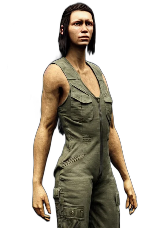 jacket, staff, concept art, 3d render transparent PNG cut-out