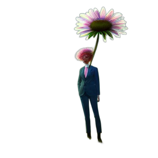 flower, staff, umbrella, hat transparent PNG cut-out