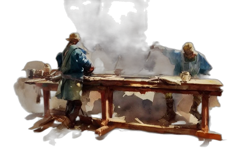 staff, furniture, oil painting, concept art transparent PNG cut-out