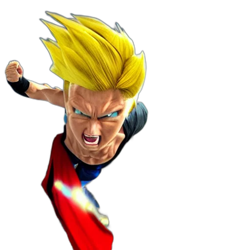 hair, 3d render, concept art, comic book art transparent PNG cut-out