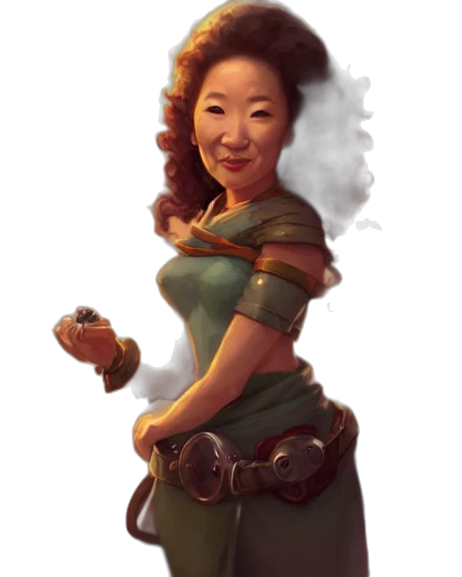 staff, dress, fantasy art, concept art transparent PNG cut-out