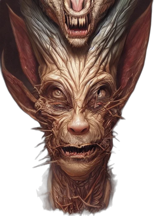 creature, face, mask, dragon transparent PNG cut-out