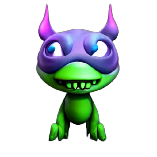 dragon, creature, staff, animal transparent PNG cut-out