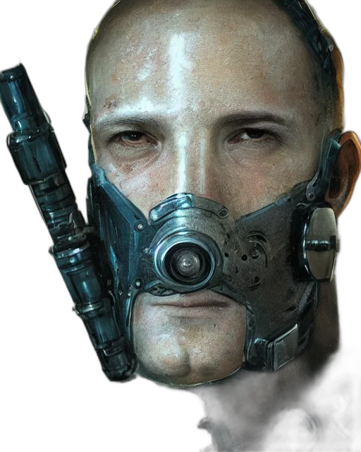 mask, face, robot, weapon transparent PNG cut-out