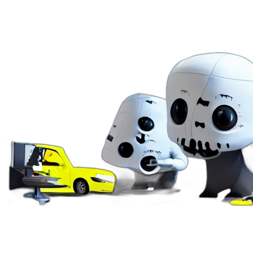 robot, car, creature, concept art transparent PNG cut-out