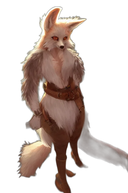 staff, animal, creature, fantasy art transparent PNG cut-out