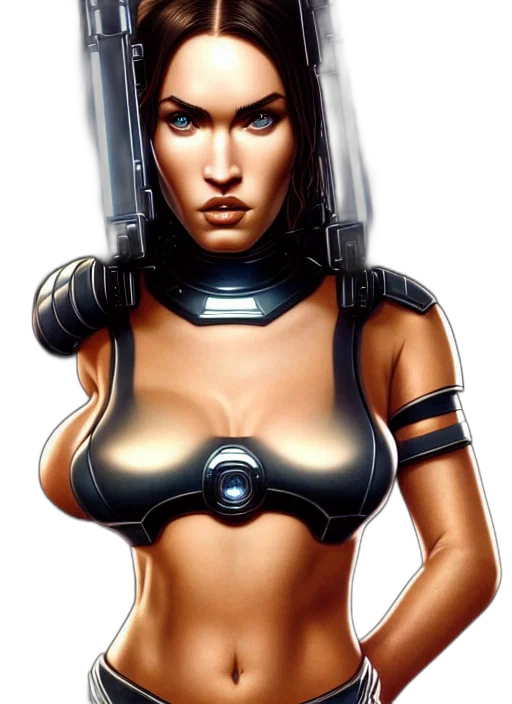 robot, comic book art, cyberpunk, concept art transparent PNG cut-out
