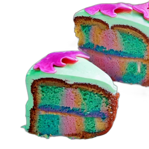 food, hat, vaporwave, 3d render transparent PNG cut-out
