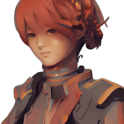 robot, face, staff, crown transparent PNG cut-out