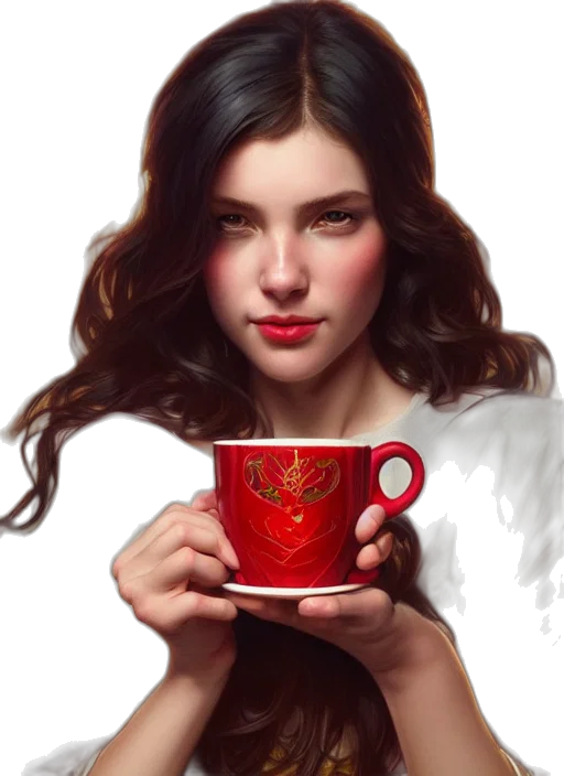 face, crown, fantasy art, photorealistic transparent PNG cut-out