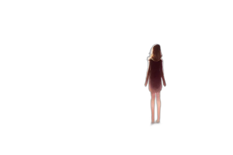 dress, robot, creature, hair transparent PNG cut-out