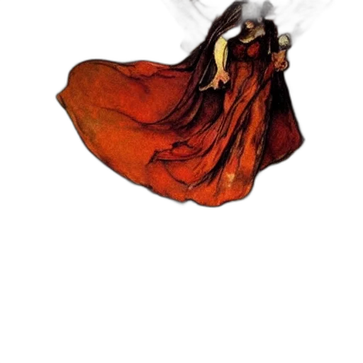 dress, umbrella, flower, mask transparent PNG cut-out