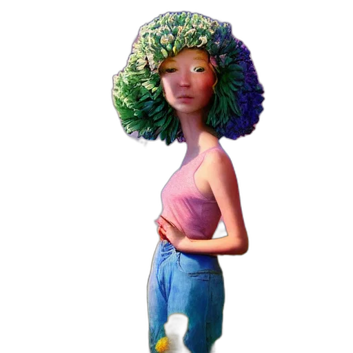 hat, flower, hair, crown transparent PNG cut-out
