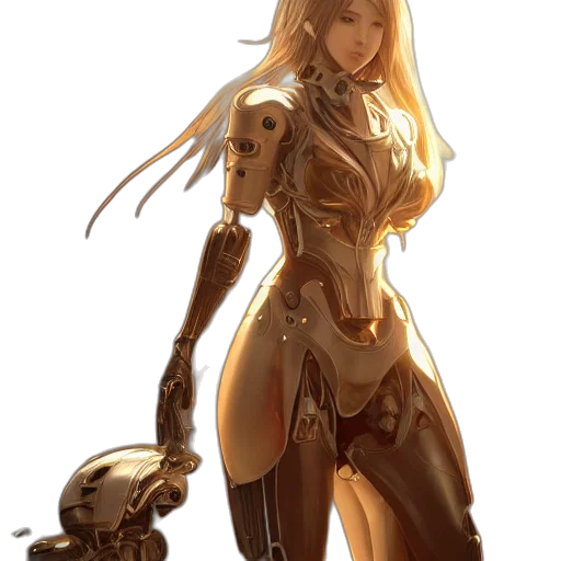 robot, weapon, concept art, fantasy art transparent PNG cut-out