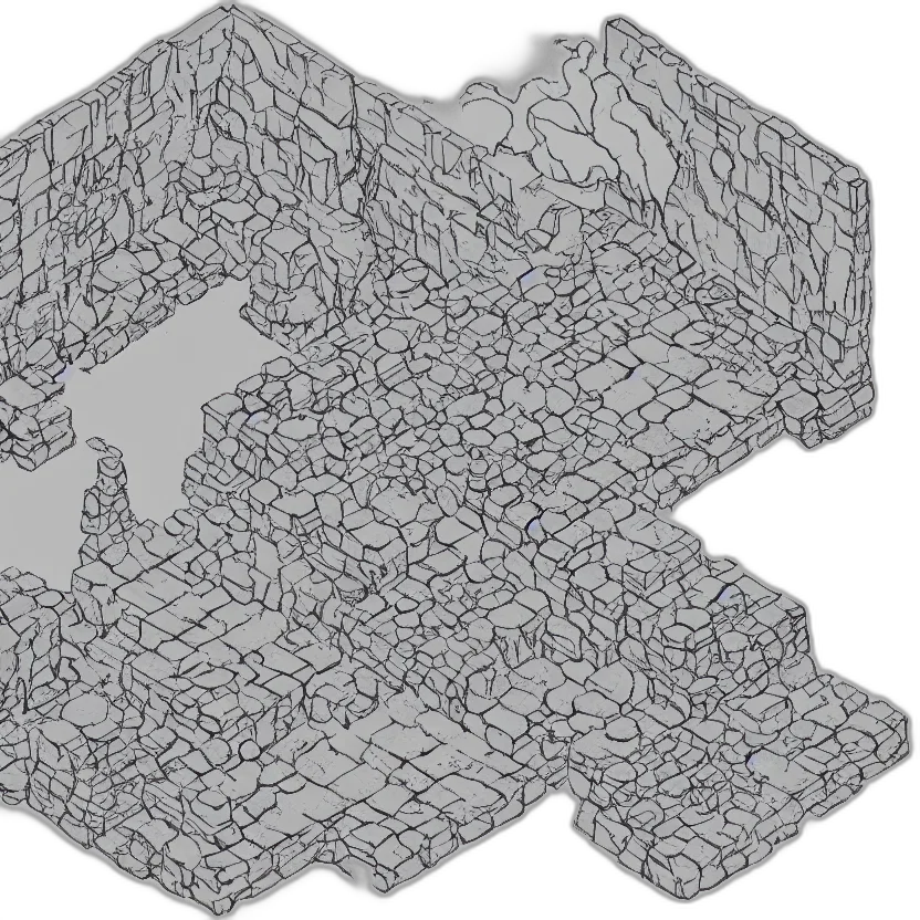 building, crown, pixel art, 3d render transparent PNG cut-out