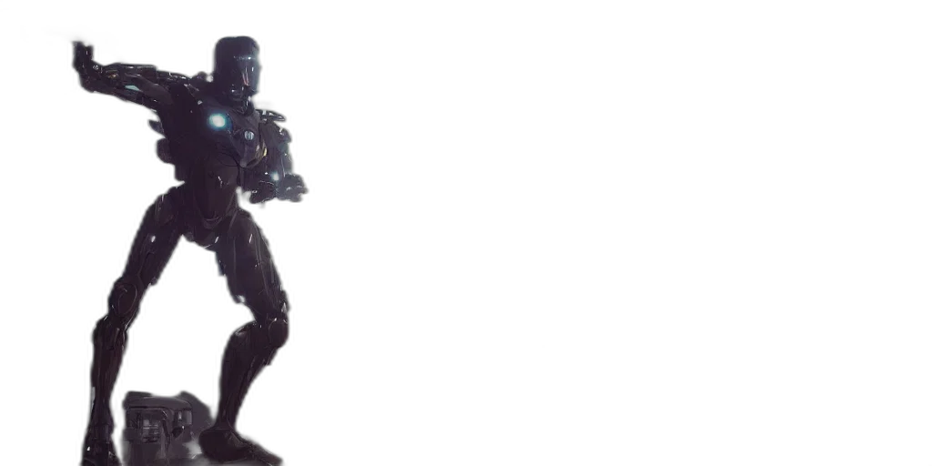 robot, weapon, creature, mask transparent PNG cut-out