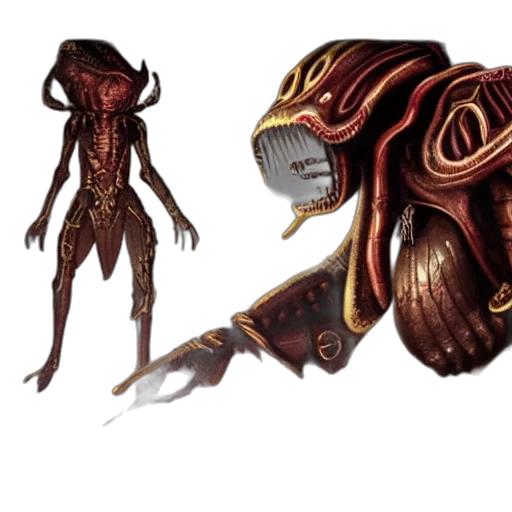 creature, mask, concept art, fantasy art transparent PNG cut-out