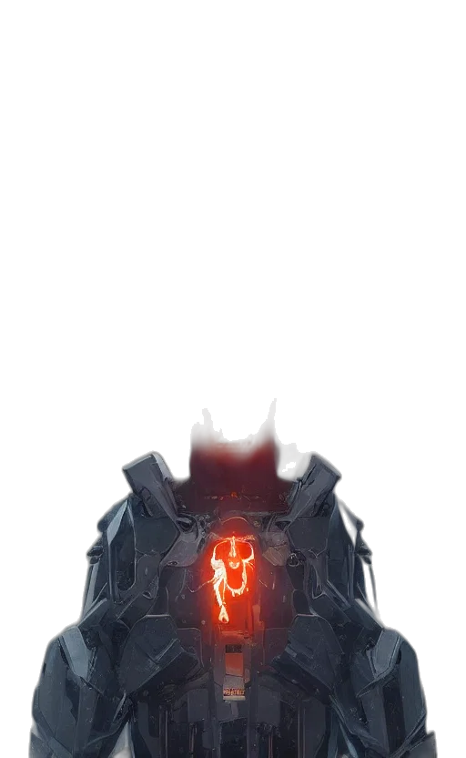 mask, crown, robot, weapon transparent PNG cut-out