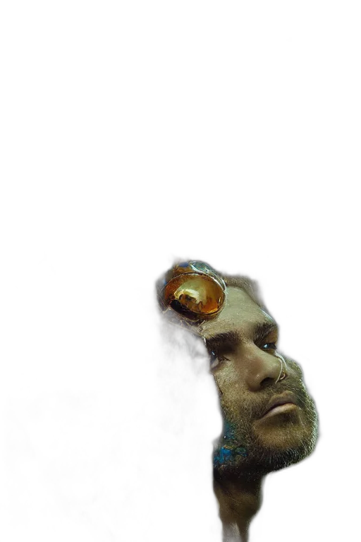 mask, robot, face, creature transparent PNG cut-out