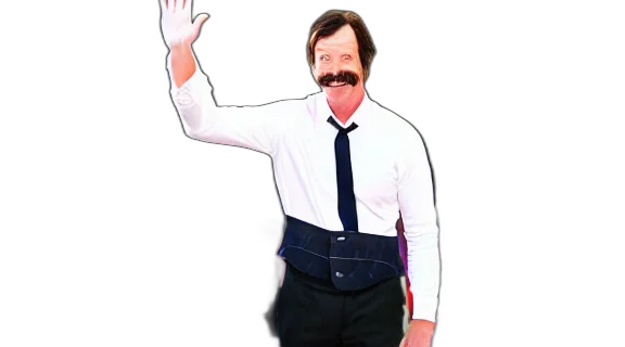 staff, mask, face, jacket transparent PNG cut-out