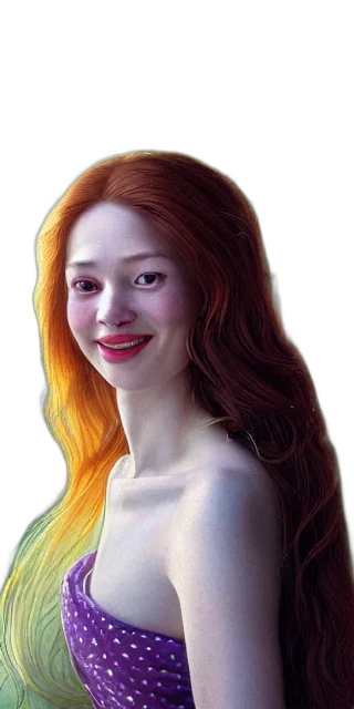 face, hair, dress, jewelry transparent PNG cut-out