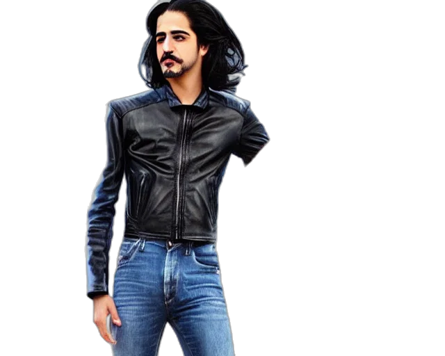 jacket, hair, photorealistic, concept art transparent PNG cut-out