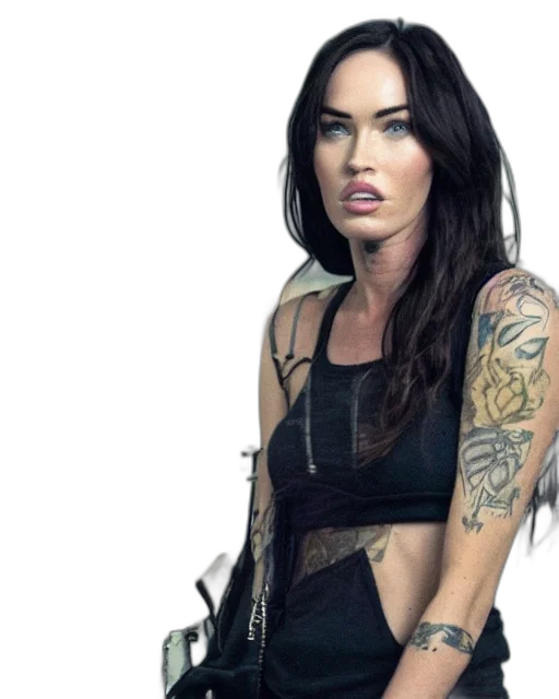 dress, jacket, cyberpunk, photorealistic transparent PNG cut-out