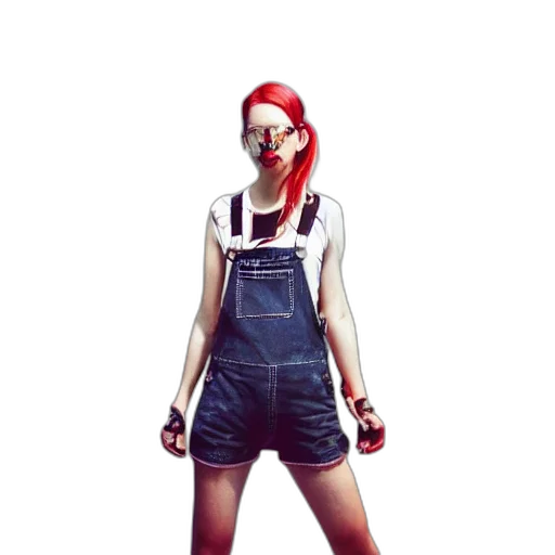 dress, staff, mask, weapon transparent PNG cut-out