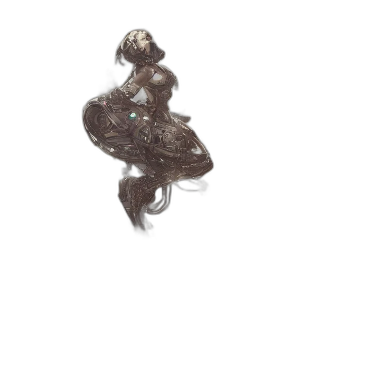 hair, dress, creature, crown transparent PNG cut-out