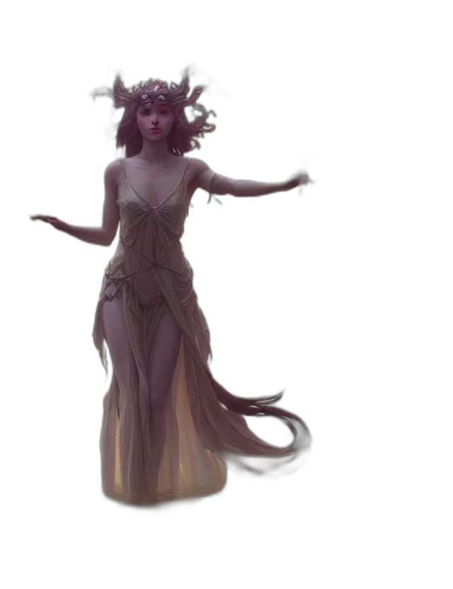 creature, dress, concept art, fantasy art transparent PNG cut-out