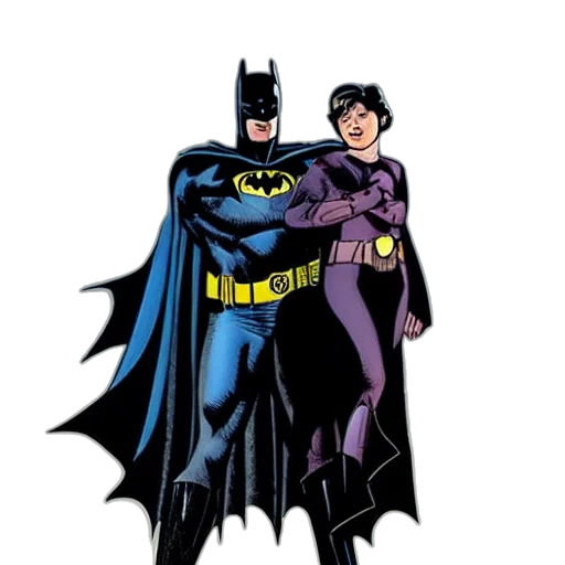 comic book art, concept art, batman, seeing transparent PNG cut-out