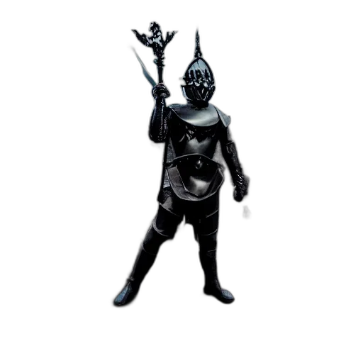 robot, mask, staff, sword transparent PNG cut-out