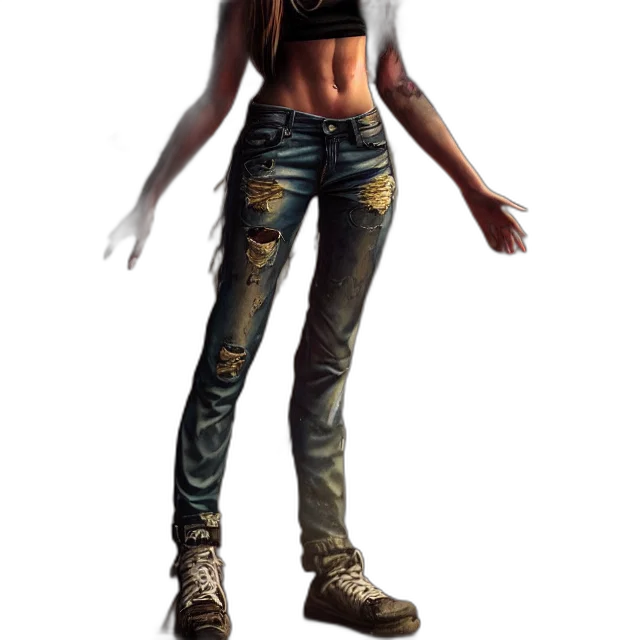 jacket, weapon, concept art, 3d render transparent PNG cut-out