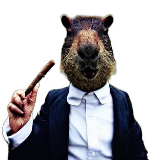 staff, animal, face, hat transparent PNG cut-out