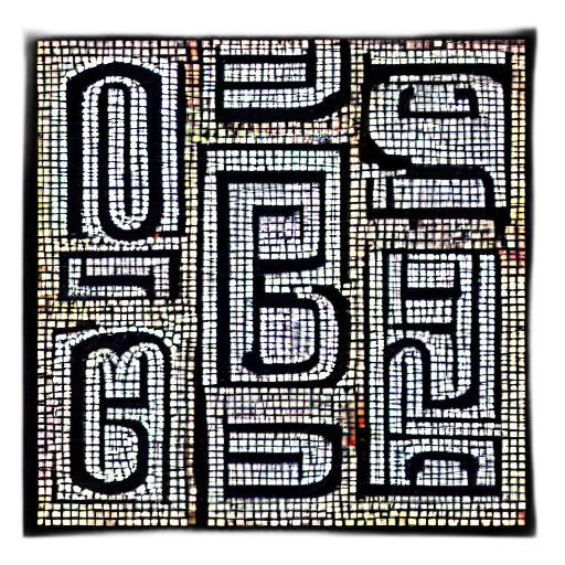 building, pixel art, whole, numbers transparent PNG cut-out