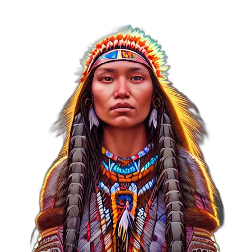 face, jewelry, staff, hat transparent PNG cut-out