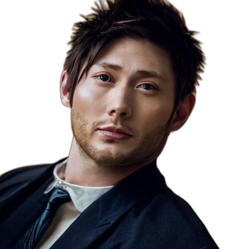 staff, face, hair, photorealistic transparent PNG cut-out